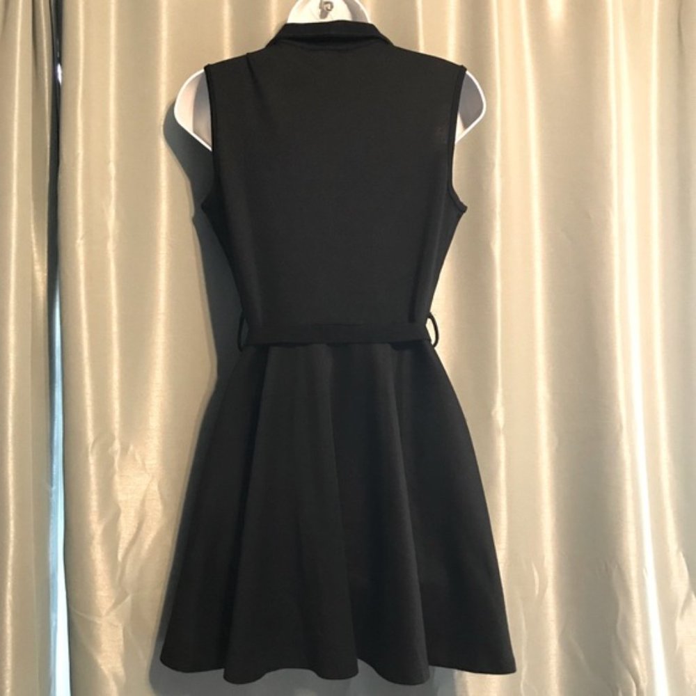 Lovely Day black dress with collar and belt - Picture 4 of 9